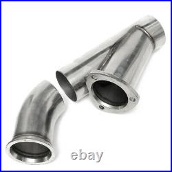 2X 3'' 76mm Electric Exhaust Valve Catback Downpipe System Remote Cutout