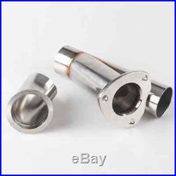 2.5''/63mm Electric Exhaust Valve Aluminum Alloy Downpipe System Kits + Remote