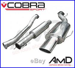 Cobra Sport Astra H Cat Back Exhaust 1.4 1.6 1.8 Resonated Stainless Steel