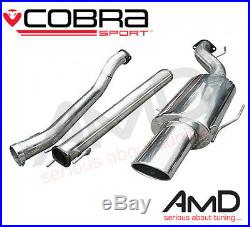 Cobra Sport Vauxhall Astra H SRi Stainless Steel Cat Back Exhaust Non Resonated