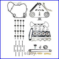 Fit GM Opel Z22SE Cylinder Head Gasket Set + Timing Chain Kit + Valve + Bolts