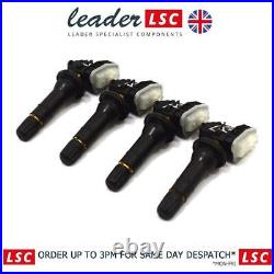 Toyota RAV4 Verso Yaris Vitz Set of 4 TPMS Valves & Sensors 13598773 New OEM