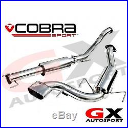 VZ08g Cobra Sport Vauxhall Astra H VXR 05-11 Cat Back Exhaust 3 bore Resonated