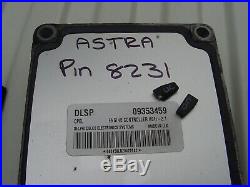 Vauxhall Astra 1.4 Ecu Set Dlsp 09353459 + Pin Code. 16v Opel Z14xe 16 Valve Ecm