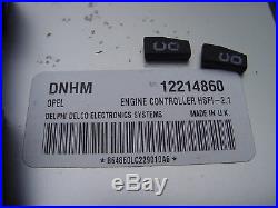 Vauxhall Astra 1.6 Ecu Set Dnhm 12214860 + Pin Code. 8v Opel Z16se 8 Valve Ecm
