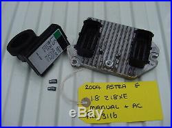 Vauxhall Astra Ecu Set 55351751 + Pin Code Opel 5wk9 1726 Z18xe 16 Valve Ecm Kit