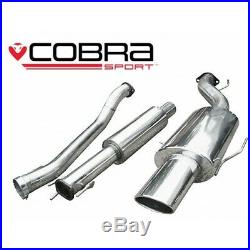 Vauxhall Astra G Turbo (Coupe) Resonated Cat Back Cobra Sport Exhaust VZ02g