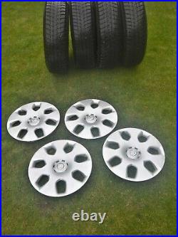 Vauxhall Mokka X Astra J 16 Winter Tyres Steel Wheels Trims Nuts TPMS Valves